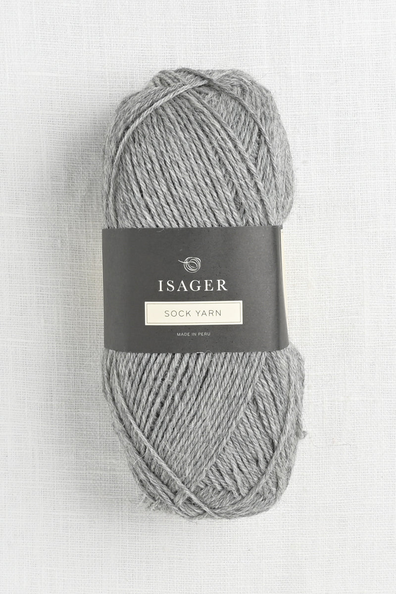 Isager Sock Yarn 41 Grey Heather