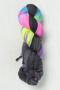 Madelinetosh Tosh Sock Black Rainbow