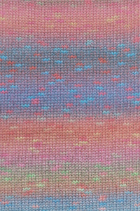 Lang Yarns Magnolia 14 Pink Orange Blue swatch