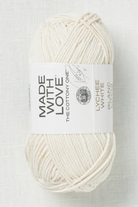 Lion Brand Made With Love The Cottony One 098BB Lychee White