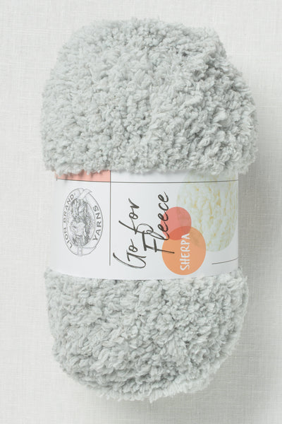 Lion Brand Go For Fleece Sherpa 150 Pearl Grey