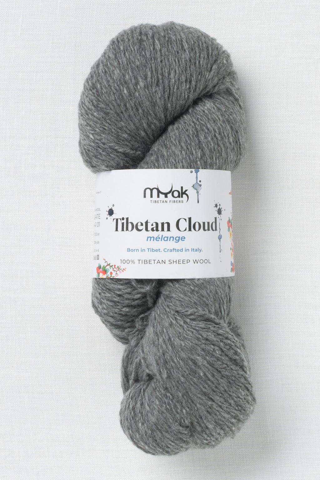 mYak Tibetan Cloud Melange Slate