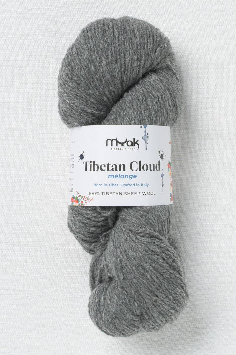 mYak Tibetan Cloud Melange Slate