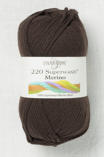 Cascade 220 Superwash Merino 145 Bitter Chocolate