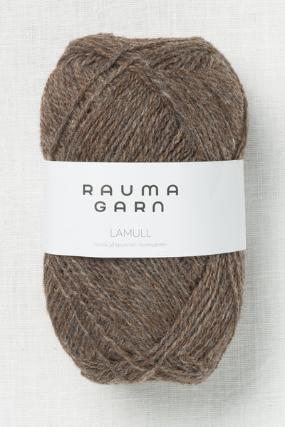 Rauma 2-Ply Lamullgarn 411 Brown Heather