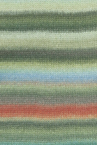 Lang Yarns Cloud 20 Dark Green Olive Light Blue Red swatch