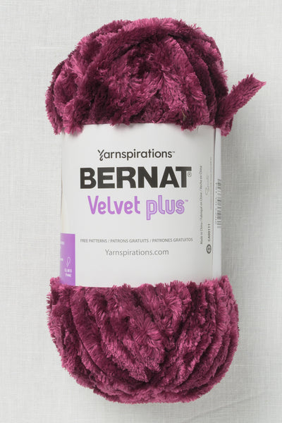 Bernat Velvet Plus Burgundy Plum