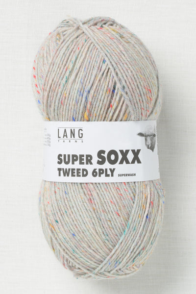 Lang Yarns Super Soxx Tweed 6 Ply 96 Greige