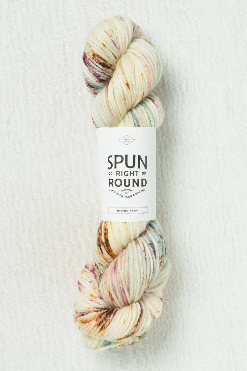 Spun Right Round Merino Aran Haze
