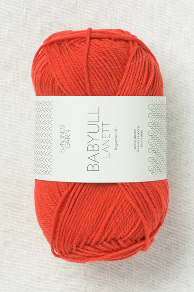 Sandnes Garn Babyull Lanett 4018 Scarlet red