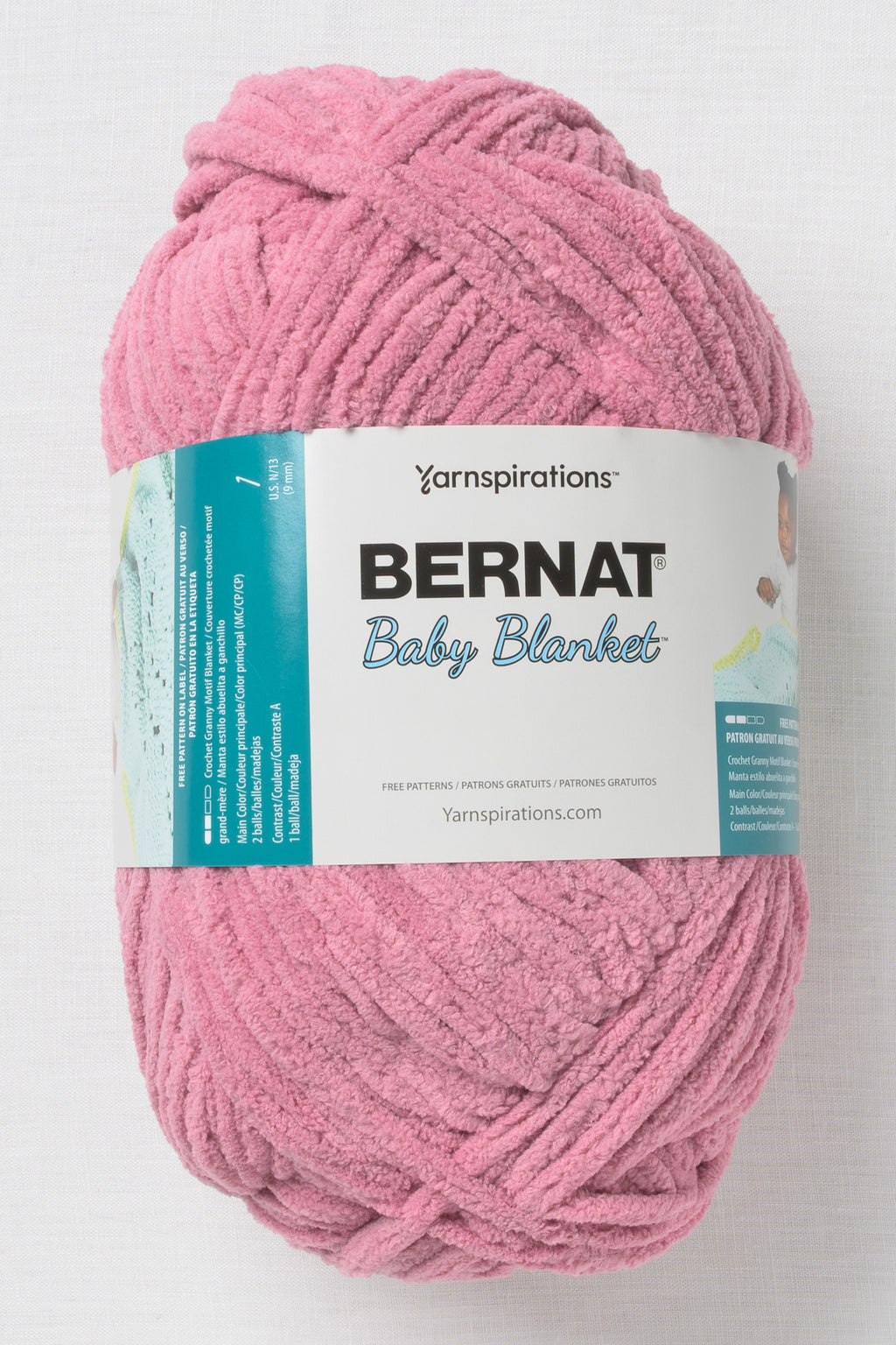 Bernat Baby Blanket Big Ball Mellow Mauve