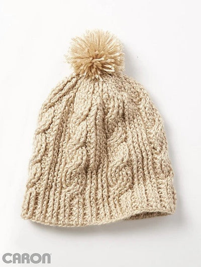 Cable Twist Hat by Caron Design Team
