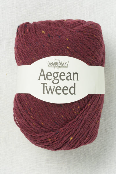 Cascade Aegean Tweed 19 Burgundy