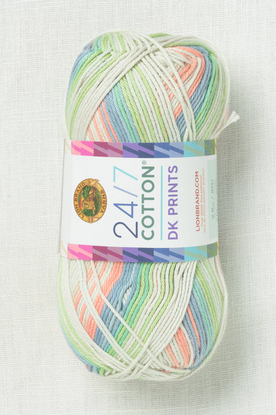 Lion Brand 24/7 Cotton DK Prints 500Y Cool Breeze