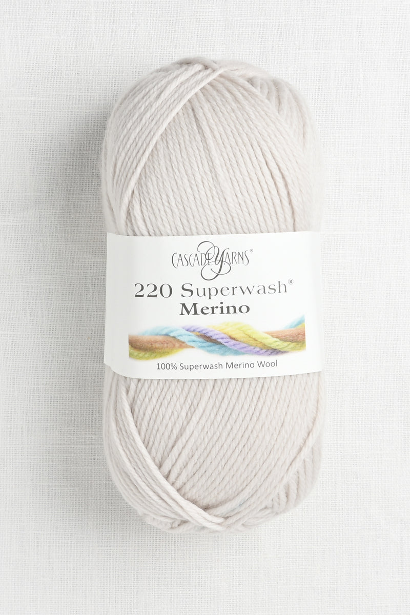 Cascade 220 Superwash Merino 127 White Sand