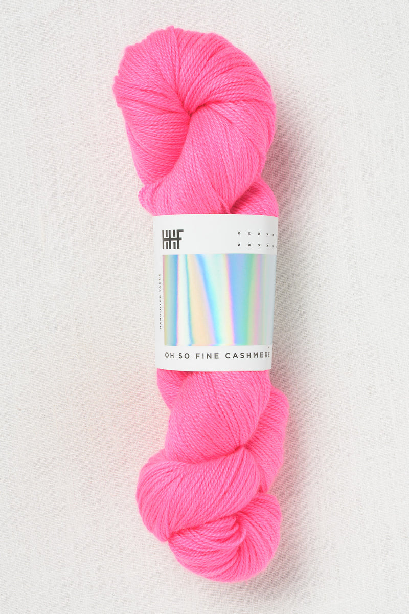 Hedgehog Fibres Oh So Fine Cashmere Flamingo