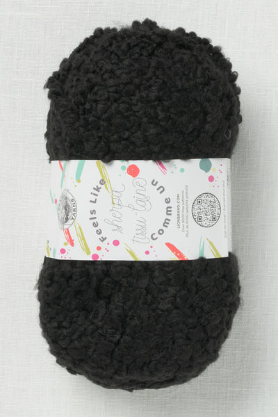 Lion Brand Feels Like Sherpa 153B Onyx