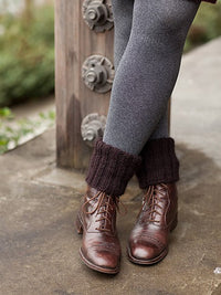 Cozy Boot Cuffs by Churchmouse Yarns and Teas