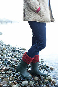 Cozy Boot Cuffs by Churchmouse Yarns and Teas