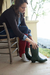 Cozy Boot Cuffs by Churchmouse Yarns and Teas