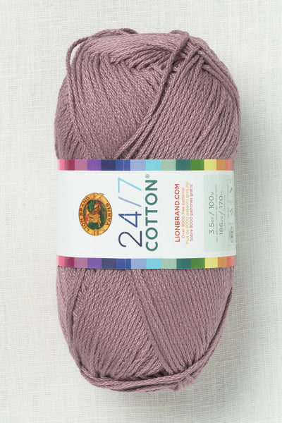 Lion Brand 24/7 Cotton 141S Vintage Lilac
