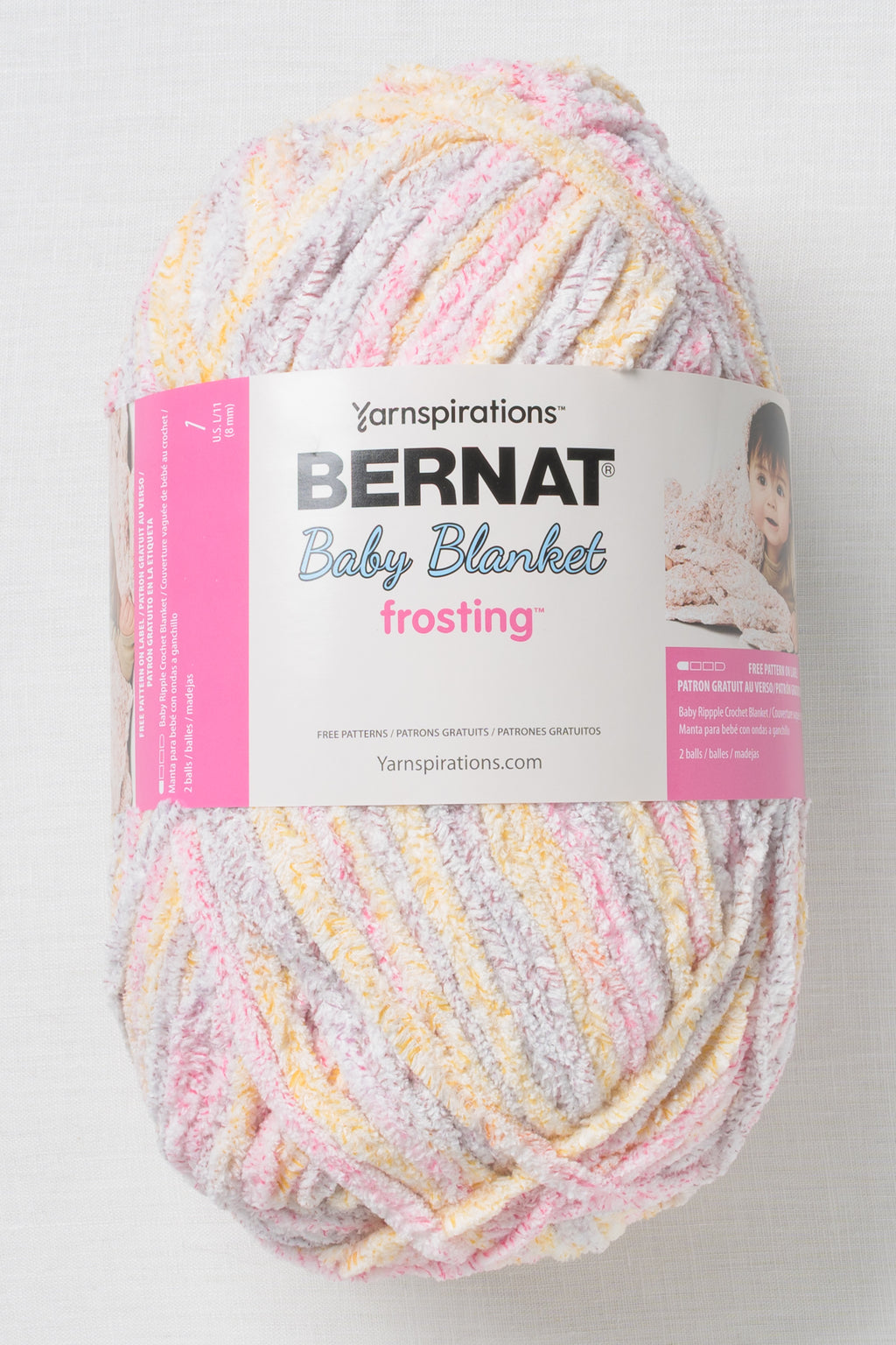 Bernat Baby Blanket Frosting Fruity Cutie