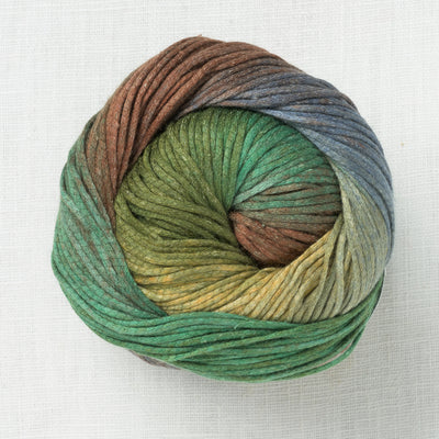Lang Yarns Silk Color 4 Green Brown Blue