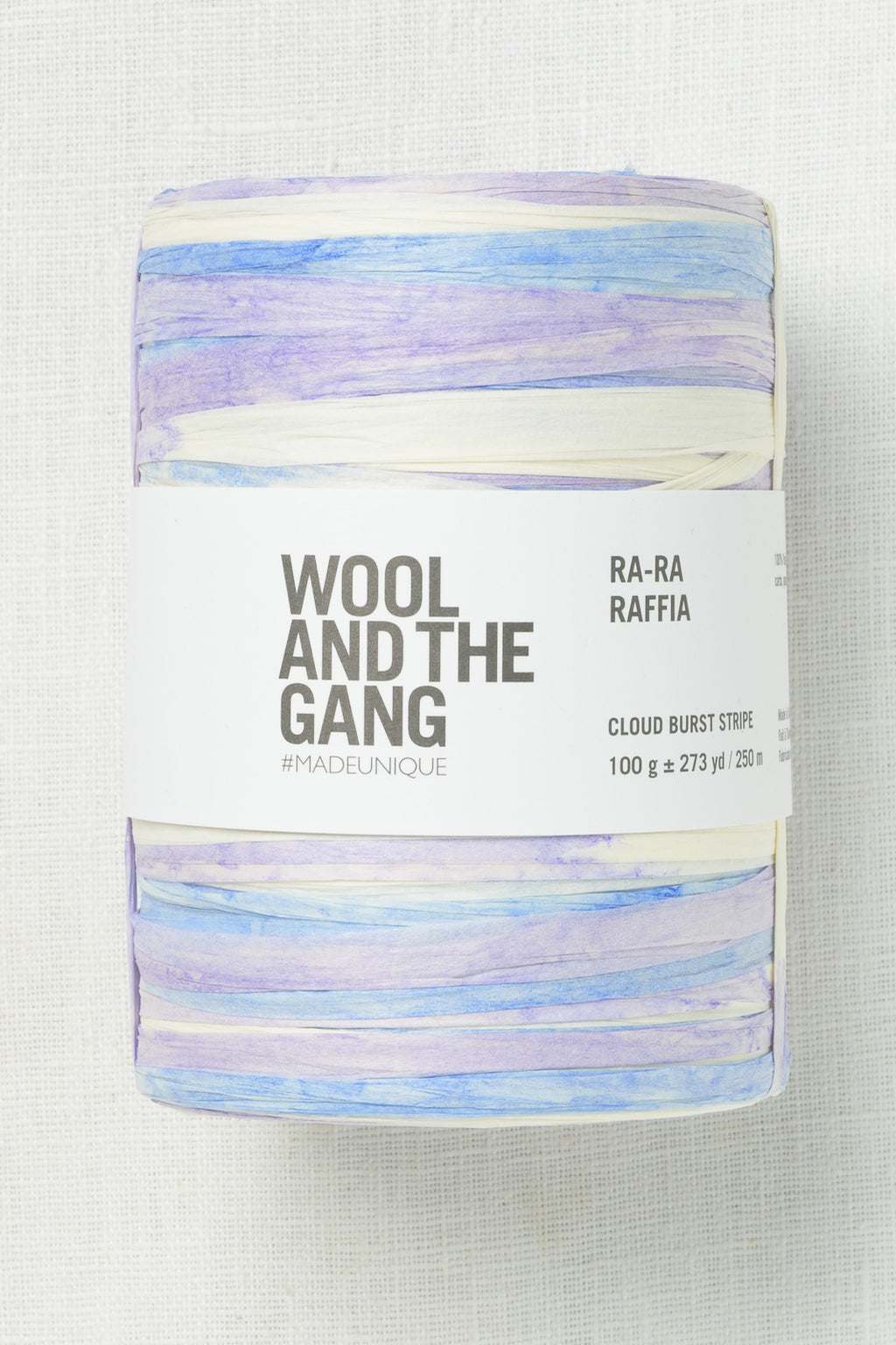 Wool and the Gang Ra-Ra Raffia Cloud Burst Stripe