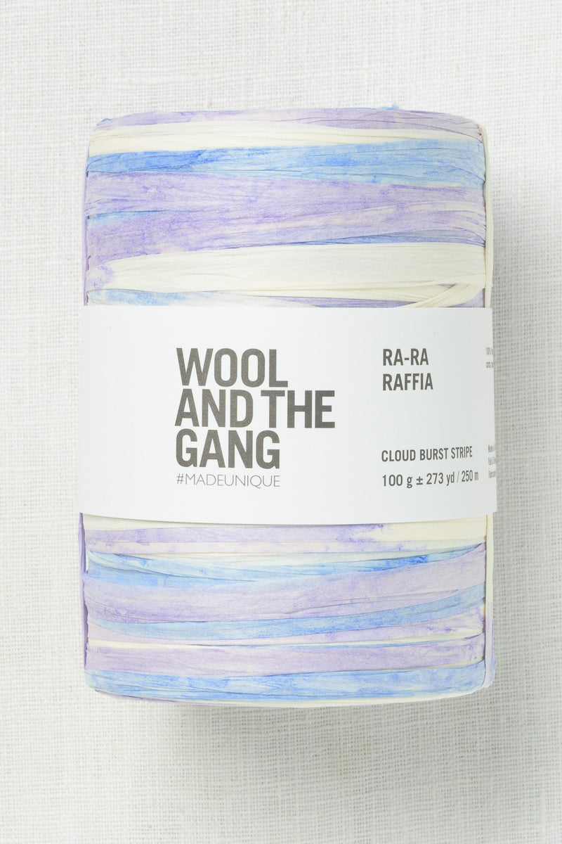 Wool and the Gang Ra-Ra Raffia Cloud Burst Stripe