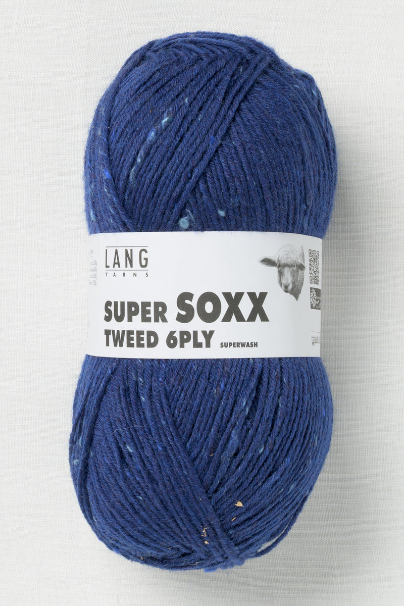 Lang Yarns Super Soxx Tweed 6 Ply 6 Blue