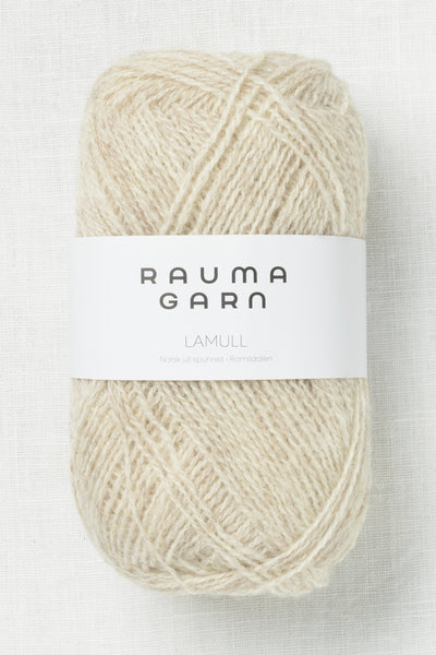 Rauma 2-Ply Lamullgarn 4078 Light Beige Heather