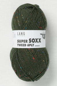 Lang Yarns Super Soxx Tweed 6 Ply 18 Dark Green