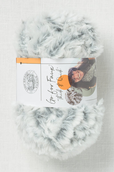 Lion Brand Go For Faux Thick & Quick 204AI Chinchilla