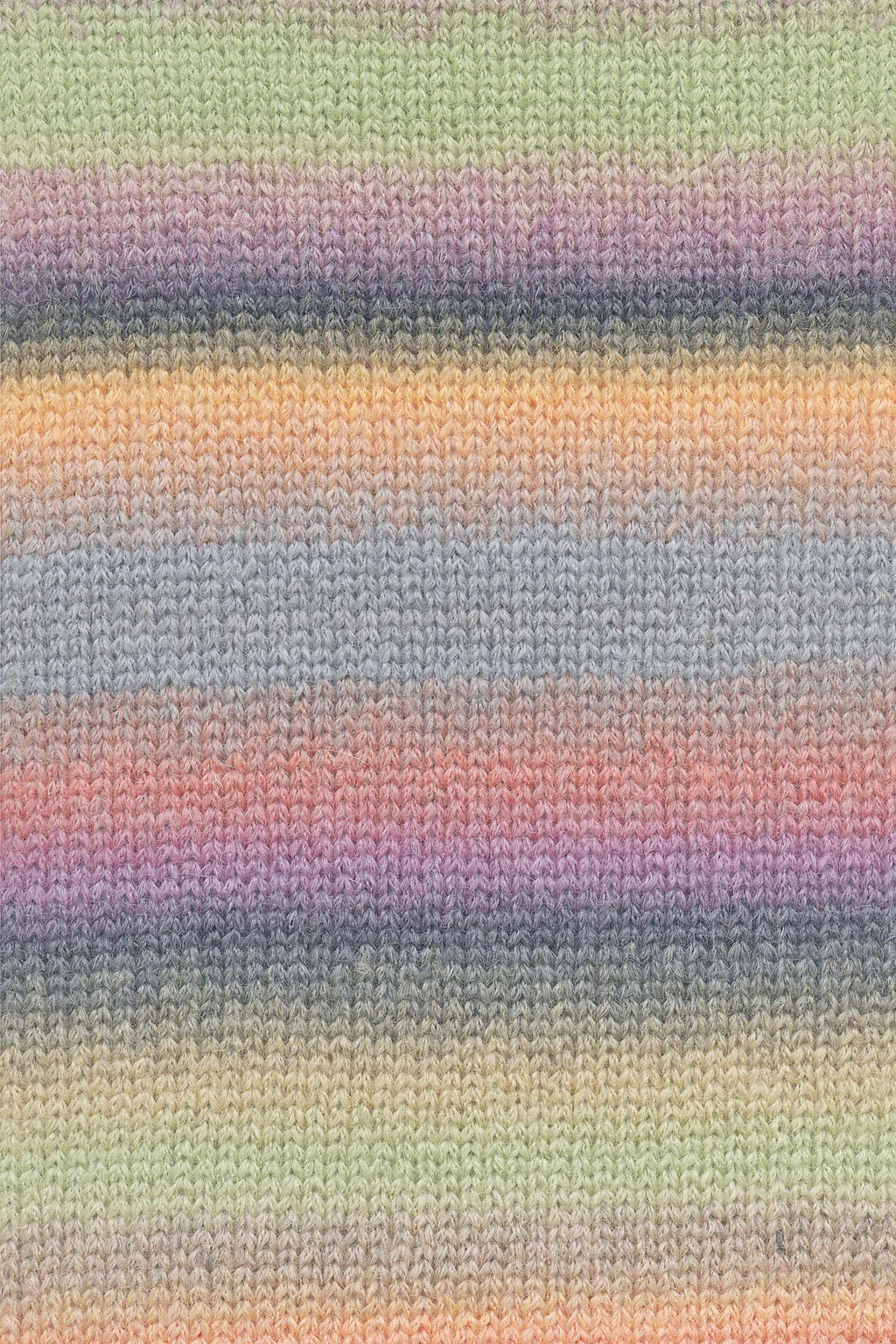 Lang Yarns Harmony 10 Violet Green Orange Grey swatch