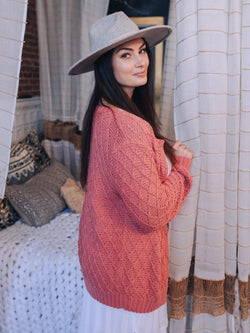 Waffle Stitch Cardigan (Knit)