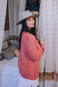 Waffle Stitch Cardigan (Knit)