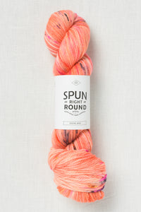 Spun Right Round Merino Aran Coral Pop
