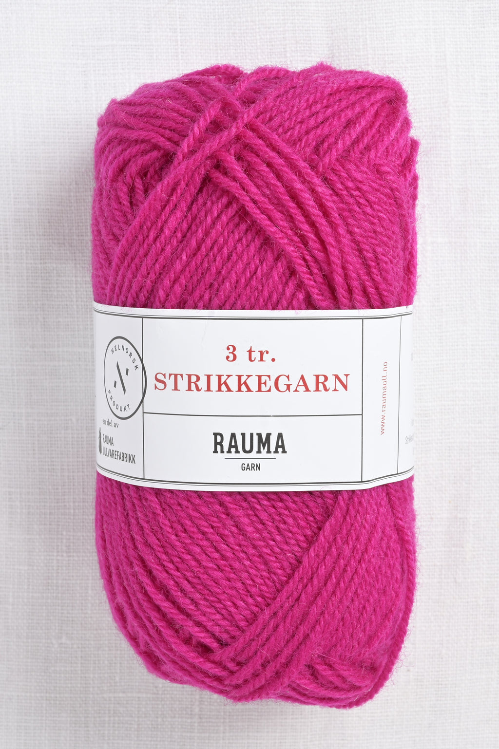 Rauma 3-Ply Strikkegarn 173 Cerise