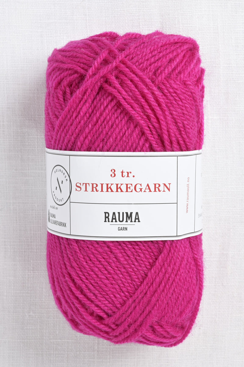 Rauma 3-Ply Strikkegarn 173 Cerise