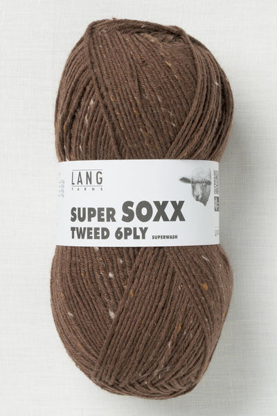 Lang Yarns Super Soxx Tweed 6 Ply 68 Brown