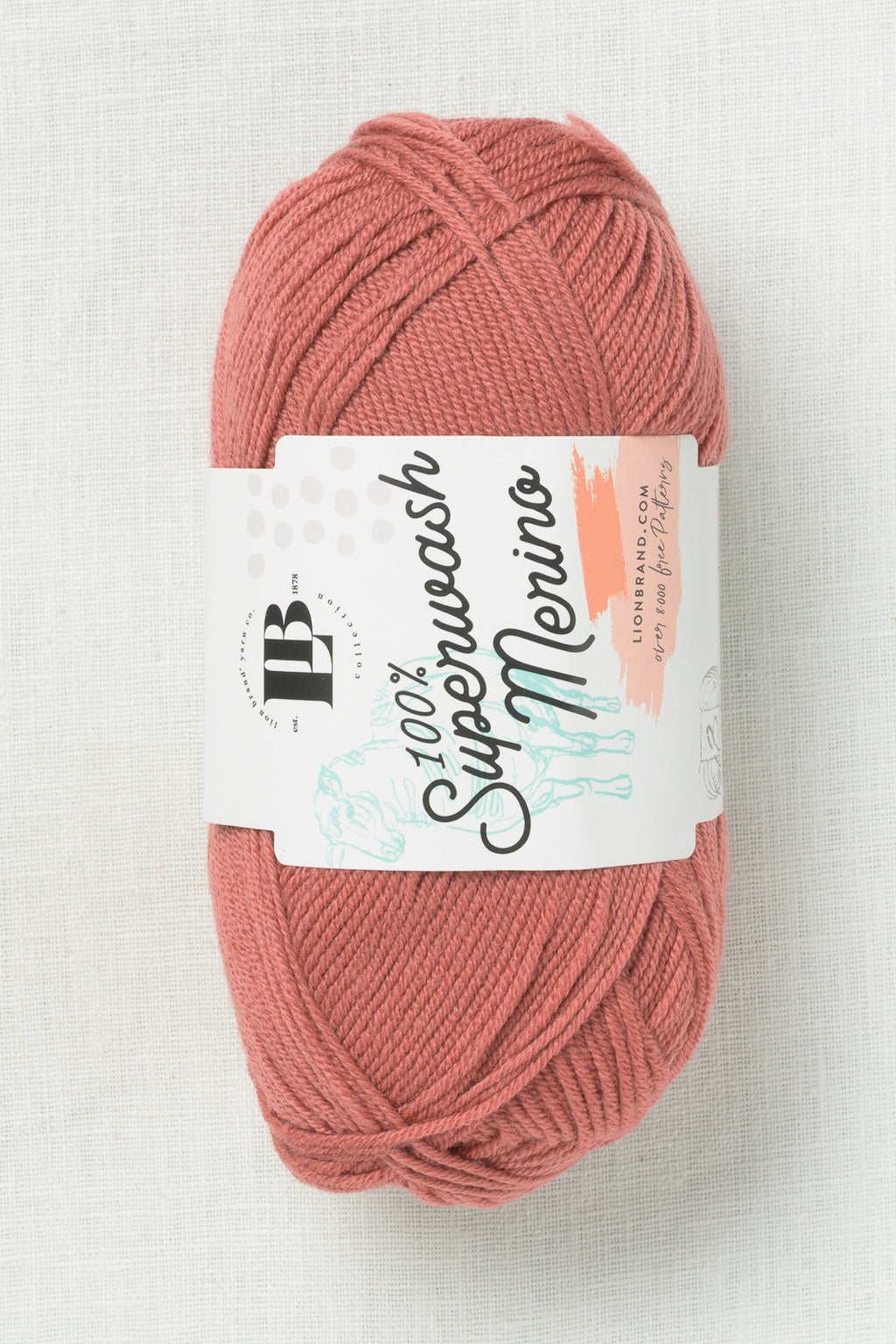 Lion Brand Superwash Merino 134S Terracotta