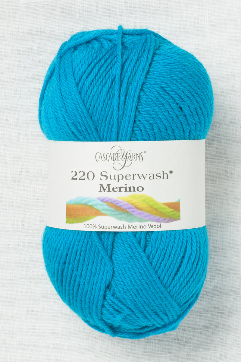 Cascade 220 Superwash Merino 141 Highlighter Turquoise