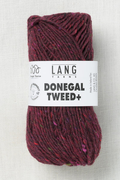 Lang Yarns Donegal Tweed Plus 66 Burgundy