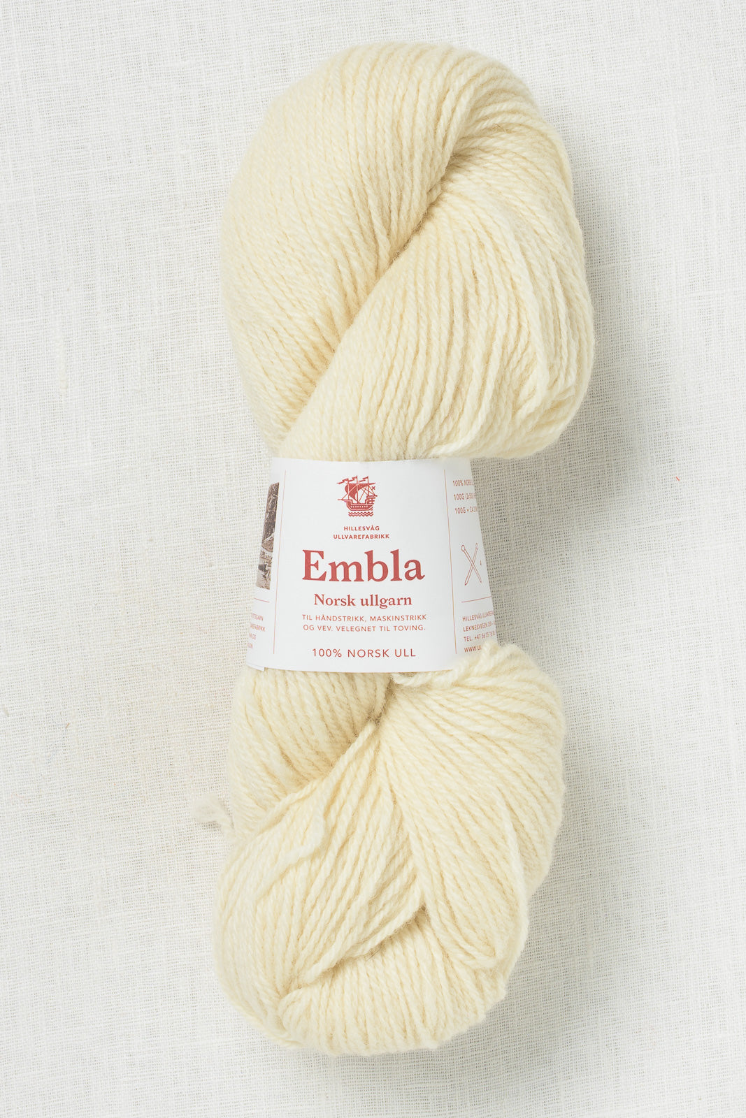 Hillesvåg Embla 6057 Unbleached White – Wool and Company