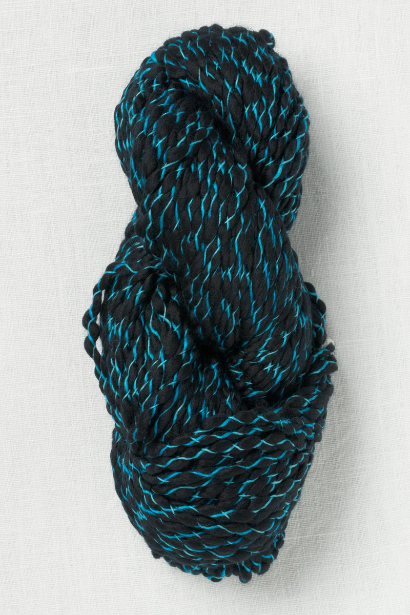 Malabrigo Caracol 683 Cian on Black