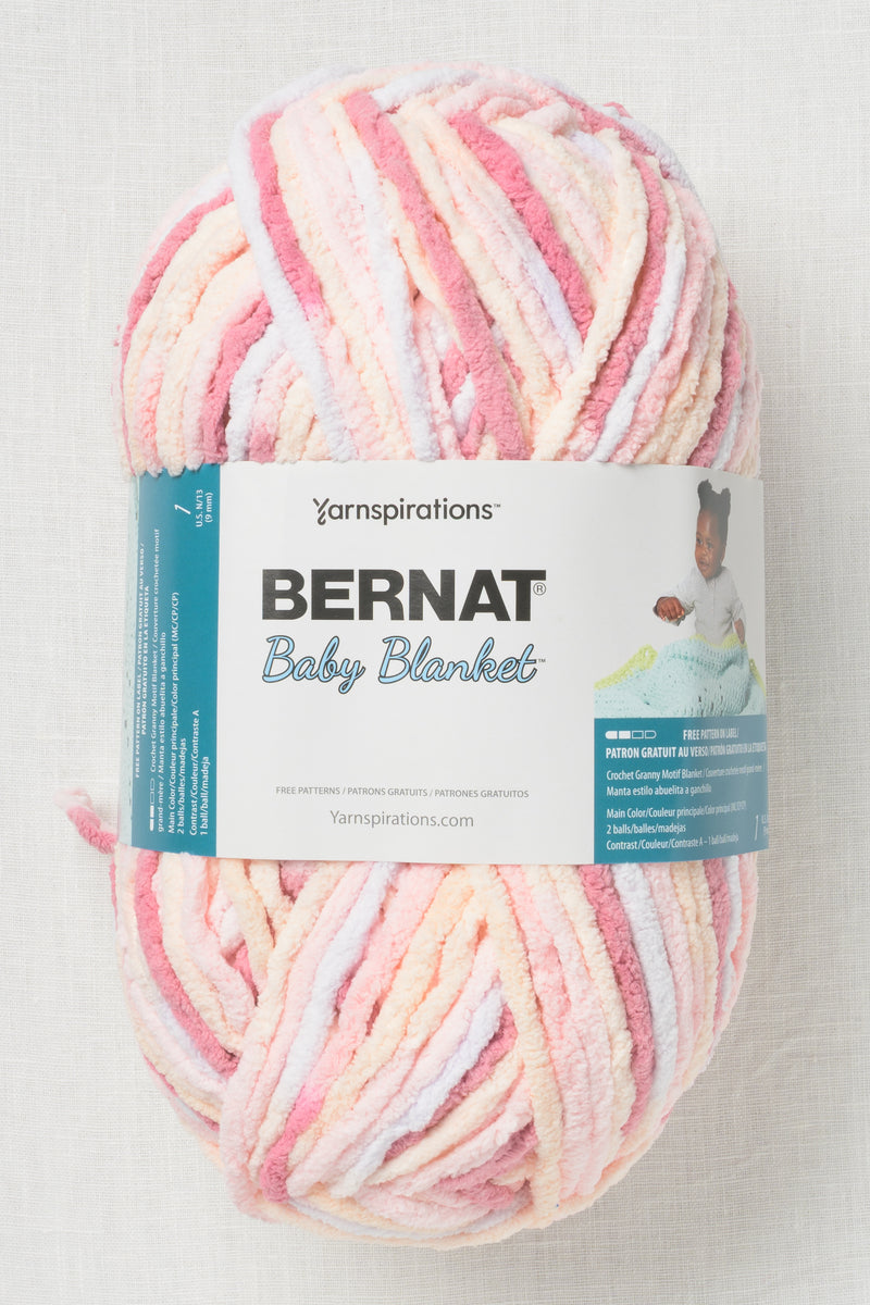 Bernat Baby Blanket Big Ball Raspberry Kisses