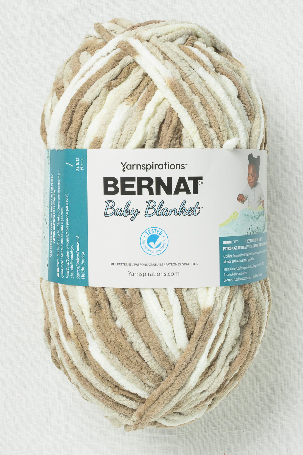 Bernat Baby Blanket Big Ball Little Sandcastles