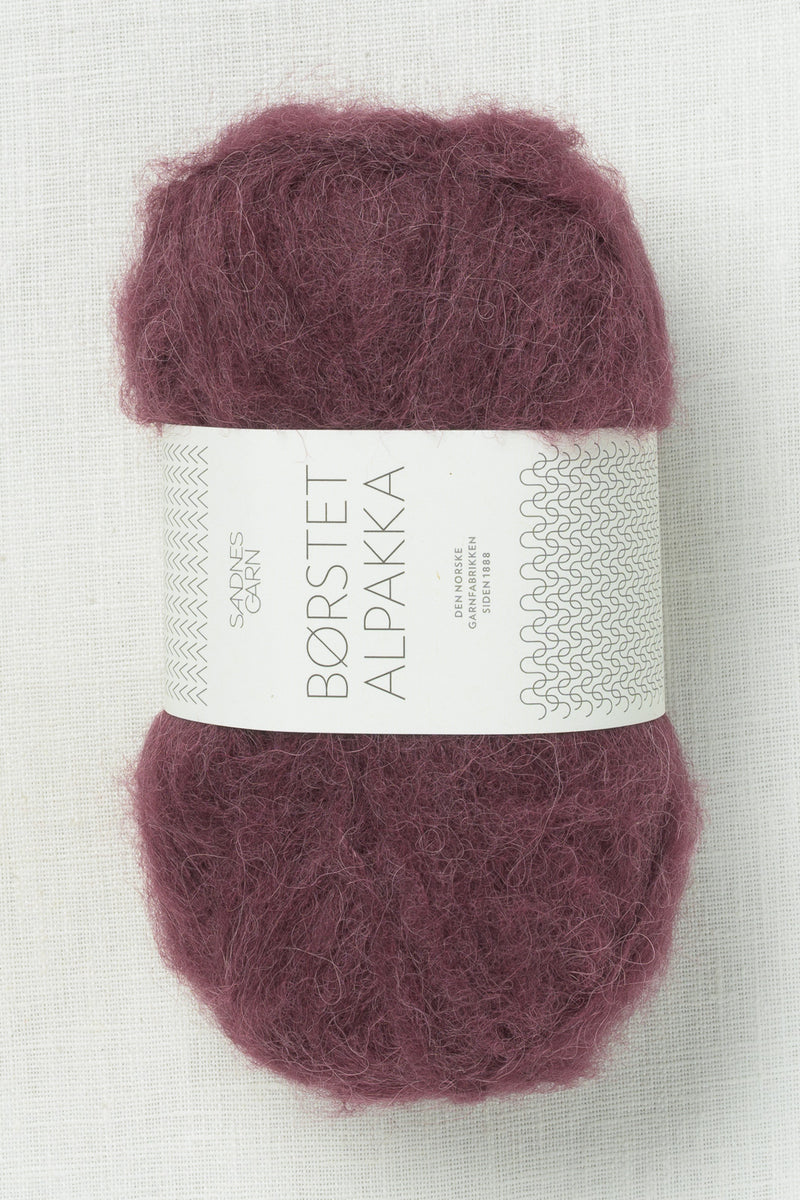 Sandnes Garn Borstet Alpakka 4372 Deep Burgundy