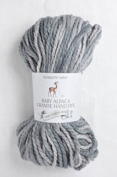 Plymouth Baby Alpaca Grande Hand Dye 37 Grey Mix