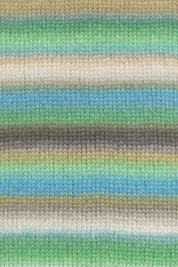 Lang Yarns Cloud 16 Green Turquoise Brass swatch